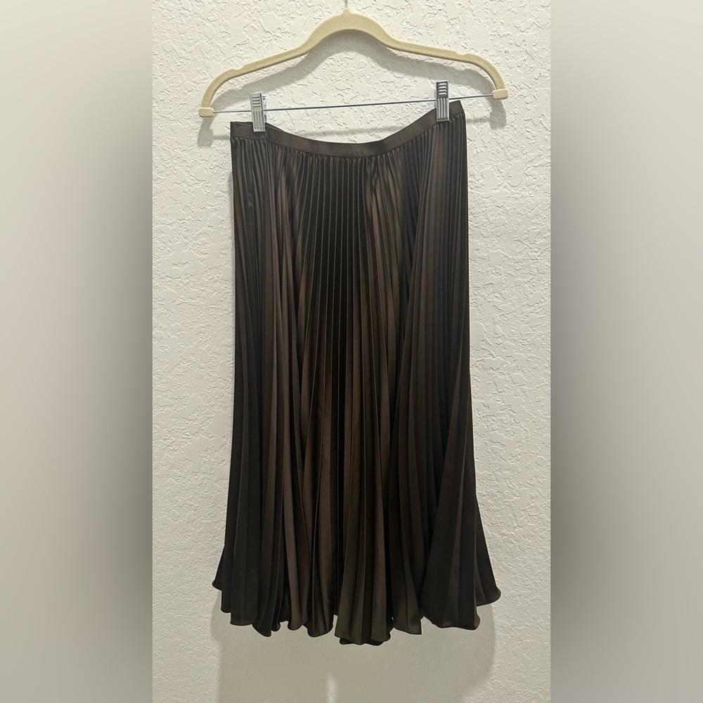 NWT Ralph Lauren Pleated Midi Skirt - Picture 7 of 11